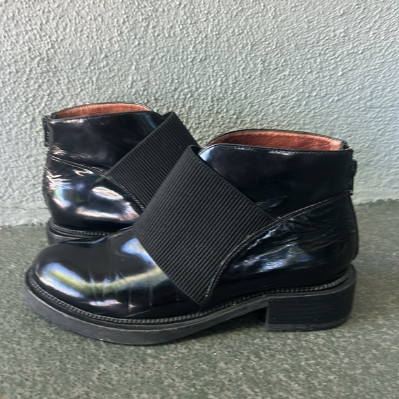 Jeffery Campbell Alfie Patent Leather Ankle Boots Size 7.5 Mod Goth Punk - Picture 6 of 9